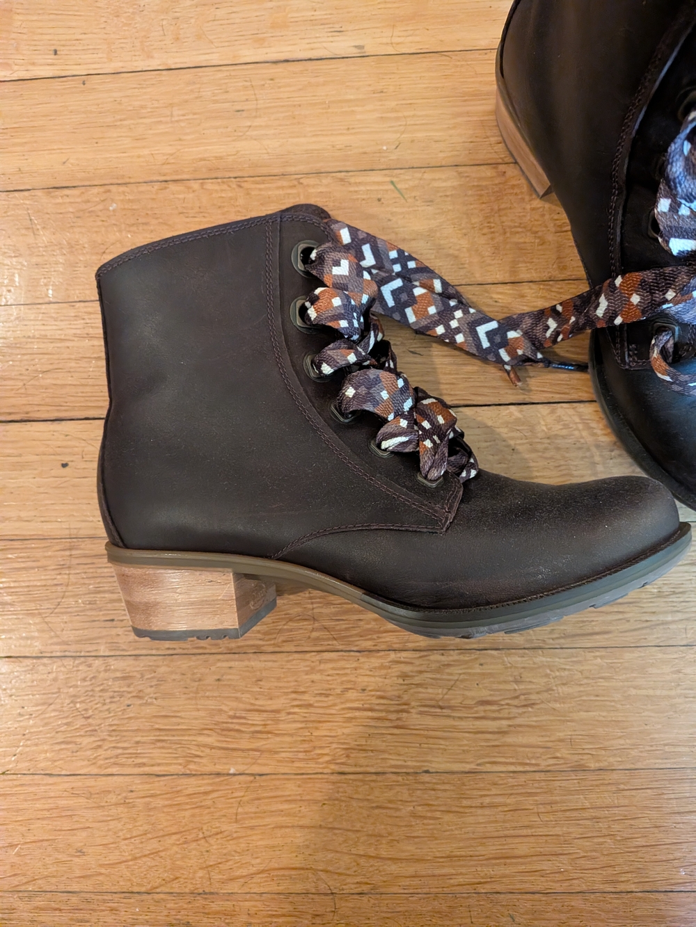 Chaco Dark Brown Women's Lace-Up Boot - Picture 3 of 7